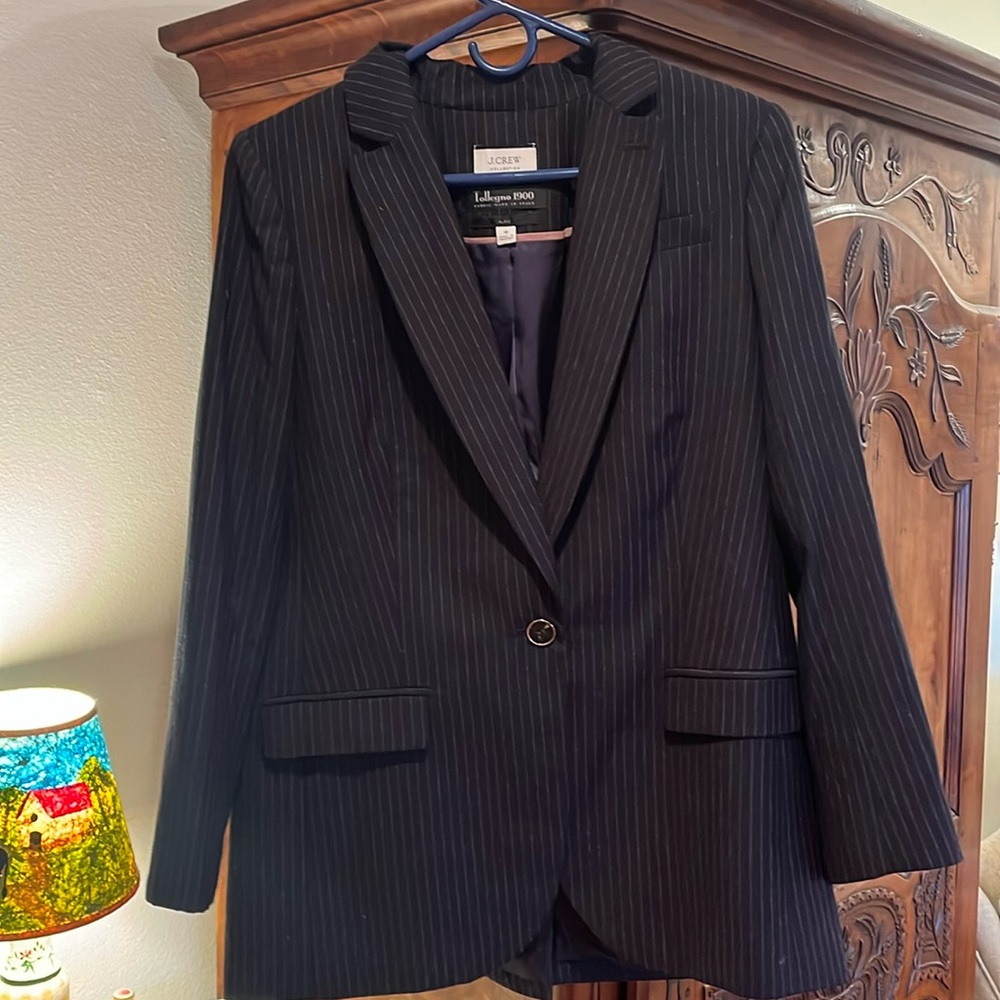 J Crew grey pinstripe Alfie blazer size 6